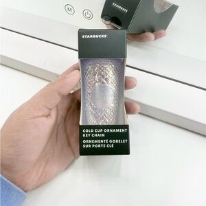 Starbucks Clear Jeweled Tumbler Keychain